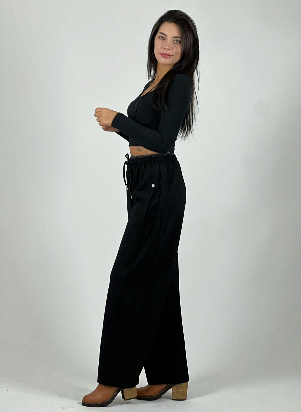 Pantalón de Algodón Doble Pretina