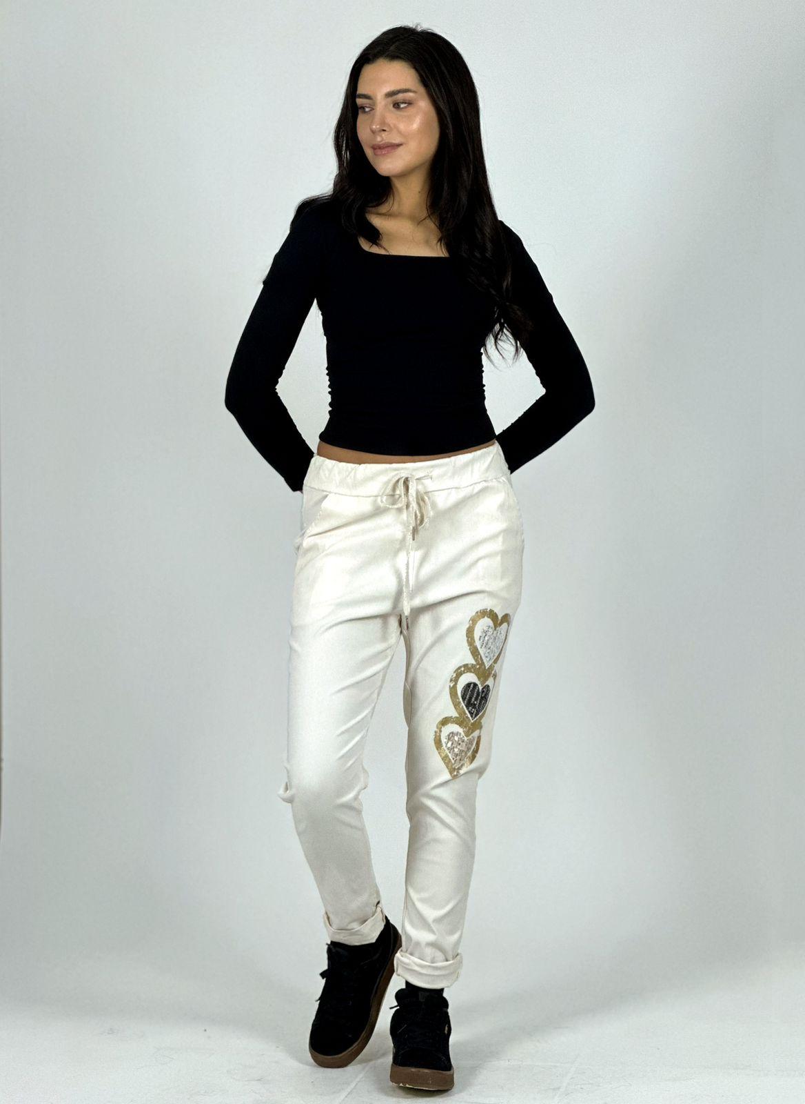 Jogger Italiano Estampado Triple Corazón