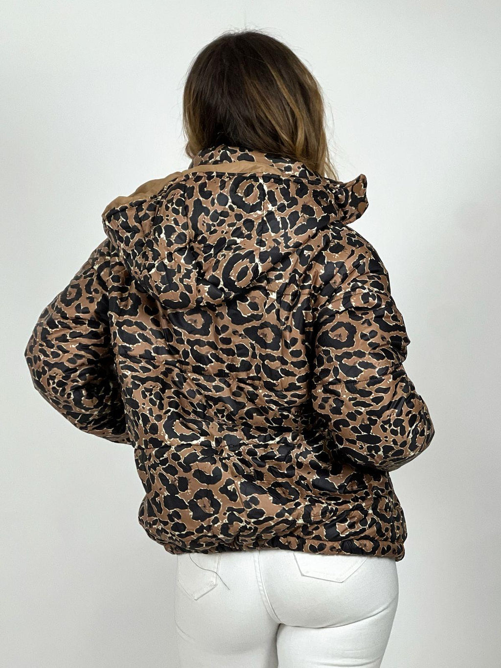 Parka Corta Acolchada Print