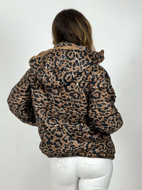 Parka Corta Acolchada Print
