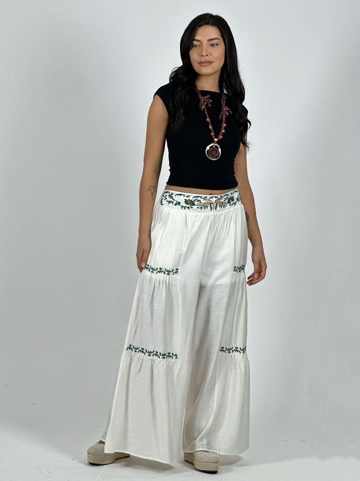 Palazzo Viscosa Toques Boho Chic