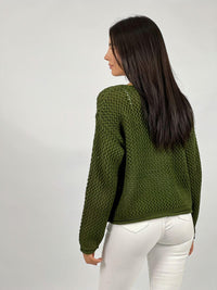 Chaleco Lana Tejido Con Botones Grandes