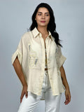 Blusa Bordado Love con Lentejuelas