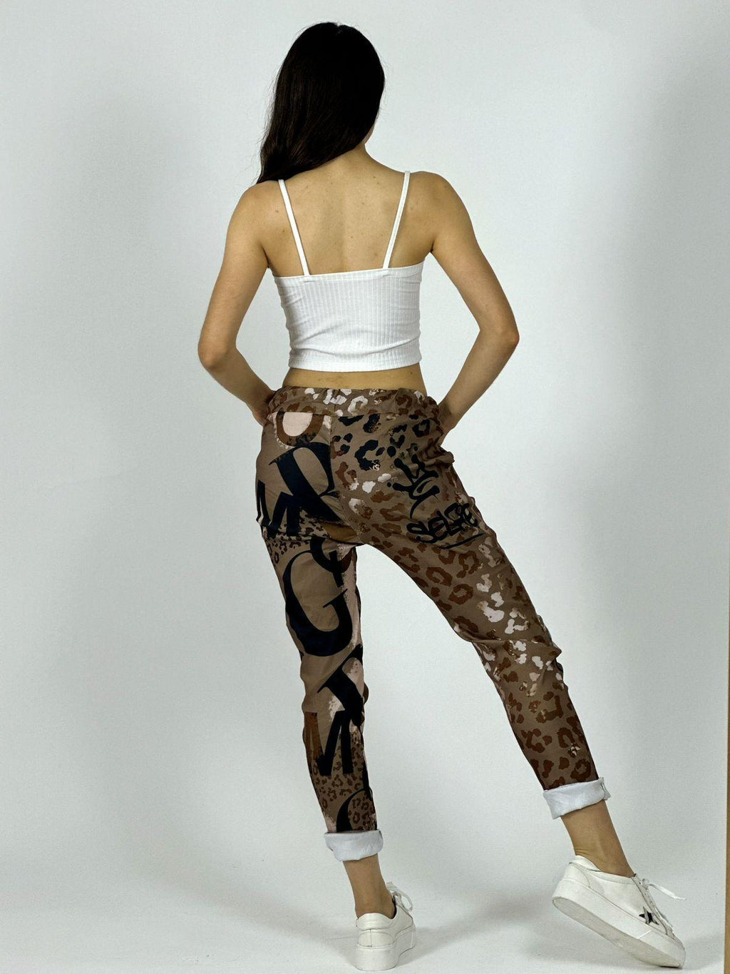 Jogger Italiano Print Grafiti Selfie