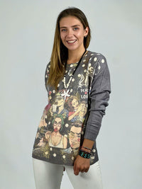 Sweater Spandex Comics Lunares