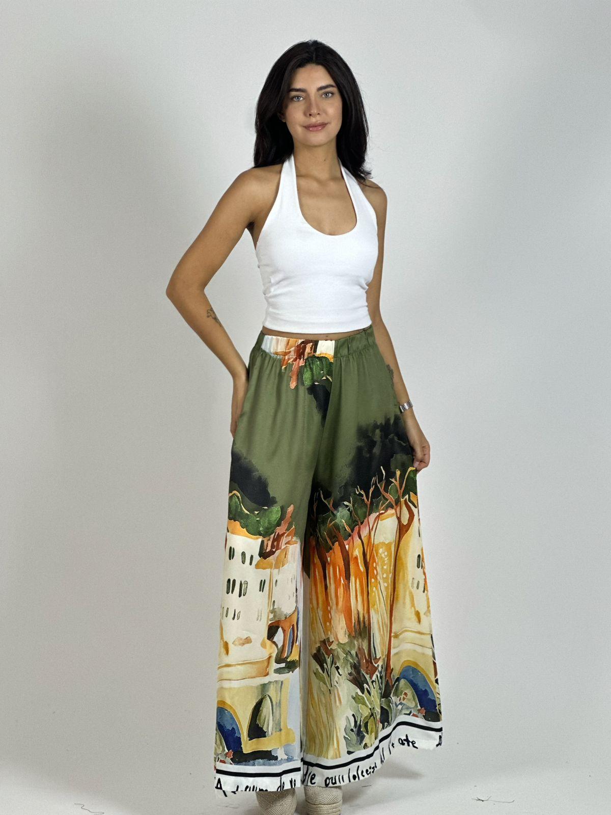 Palazzo Satín Estampado