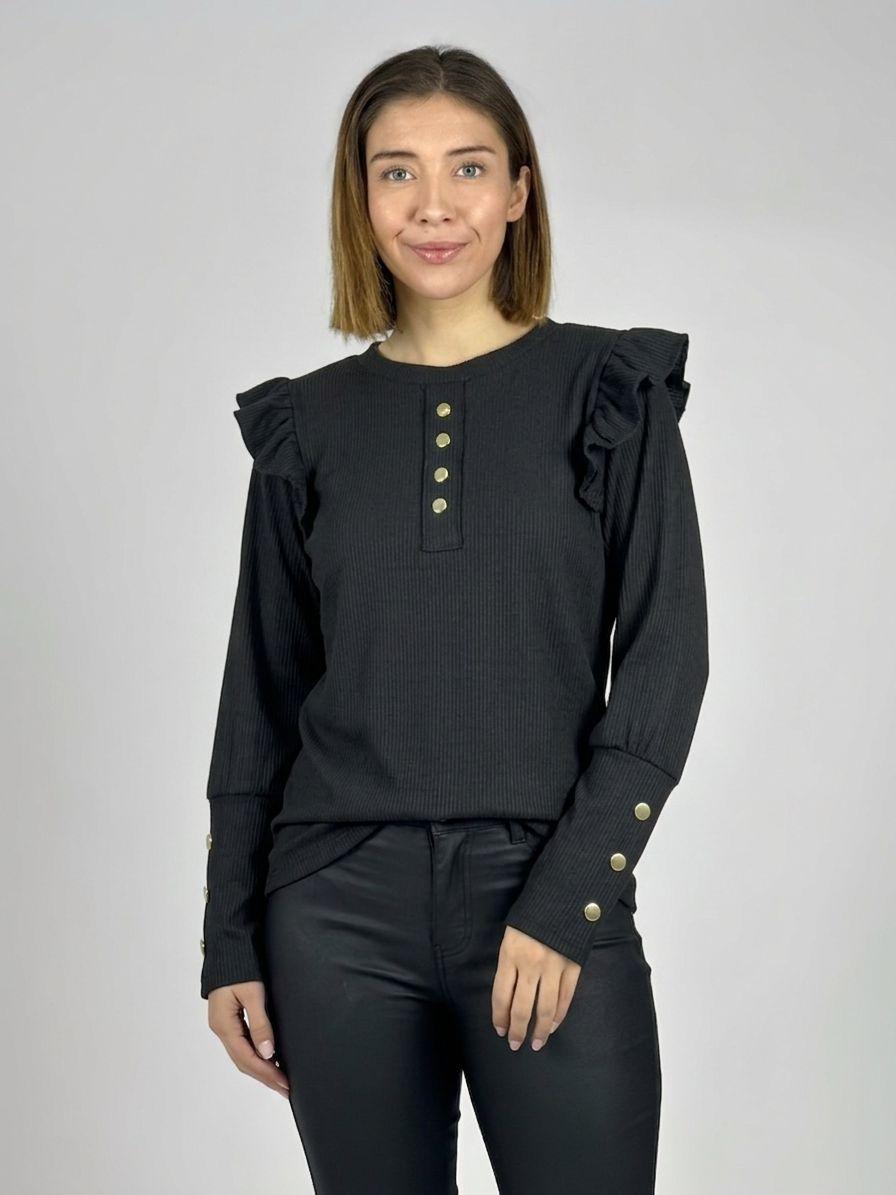 Polera  Faralao en Hombros con Botones