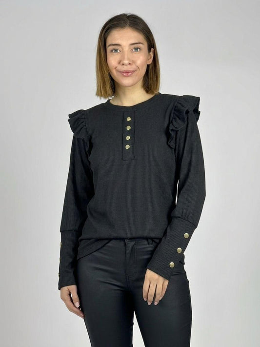 Polera  Faralao en Hombros con Botones