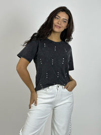 Polera Algodón con Tachas