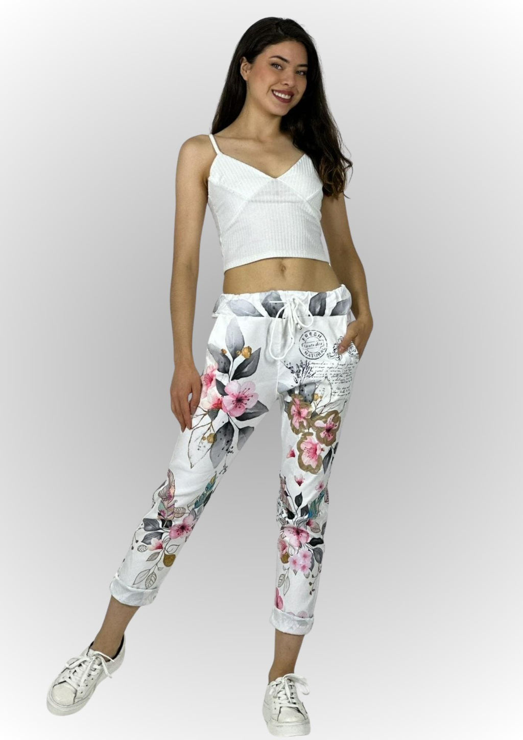 Jogger Italiano Viscosa Floral