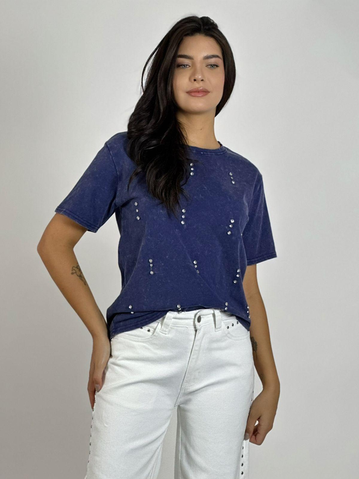 Polera Algodón con Tachas