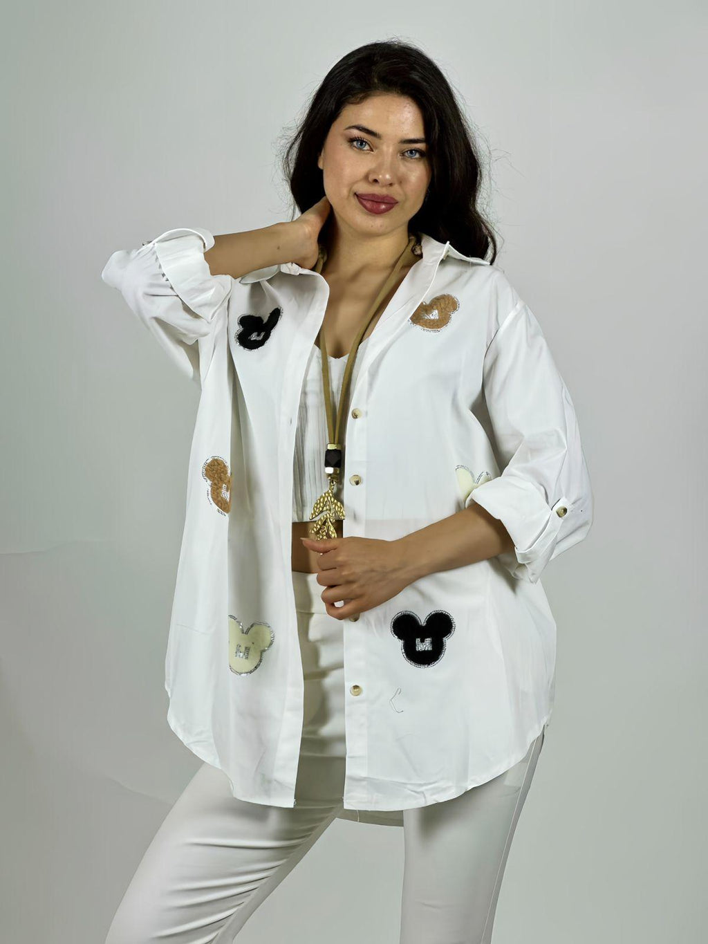 Blusón Mickey Brillantes