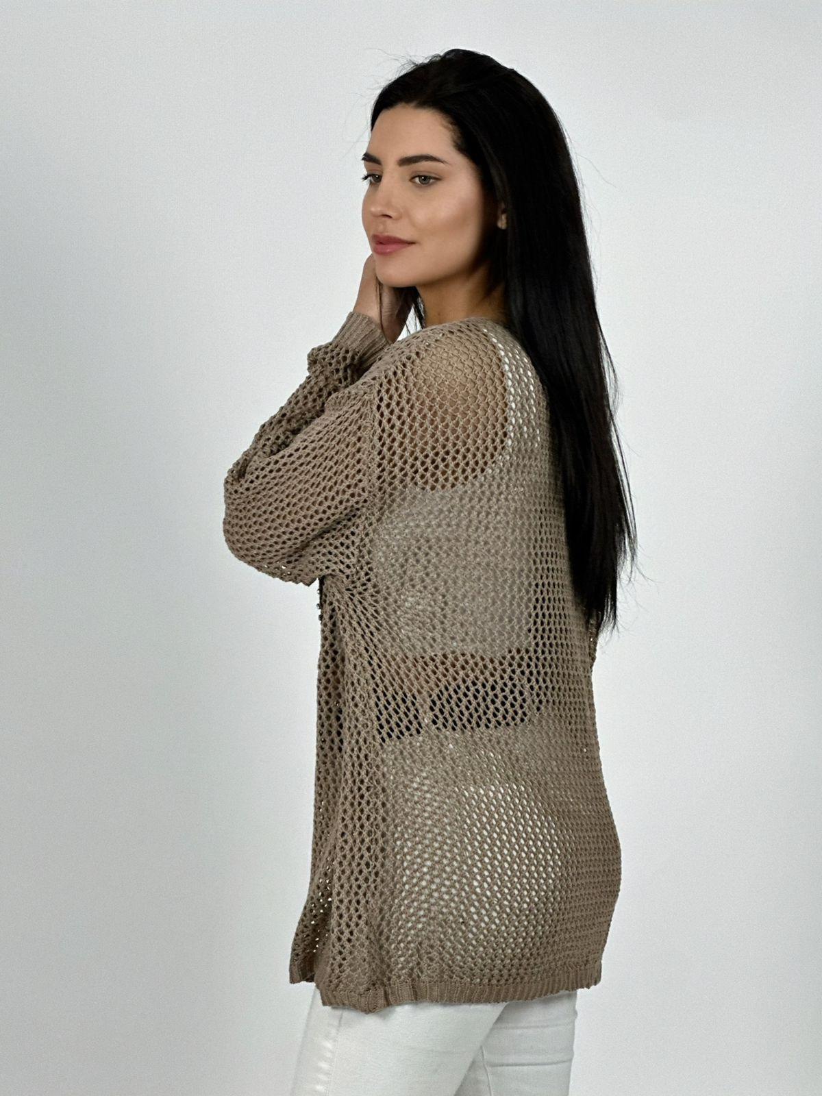 Polera Hilo Broderi Corazón Print