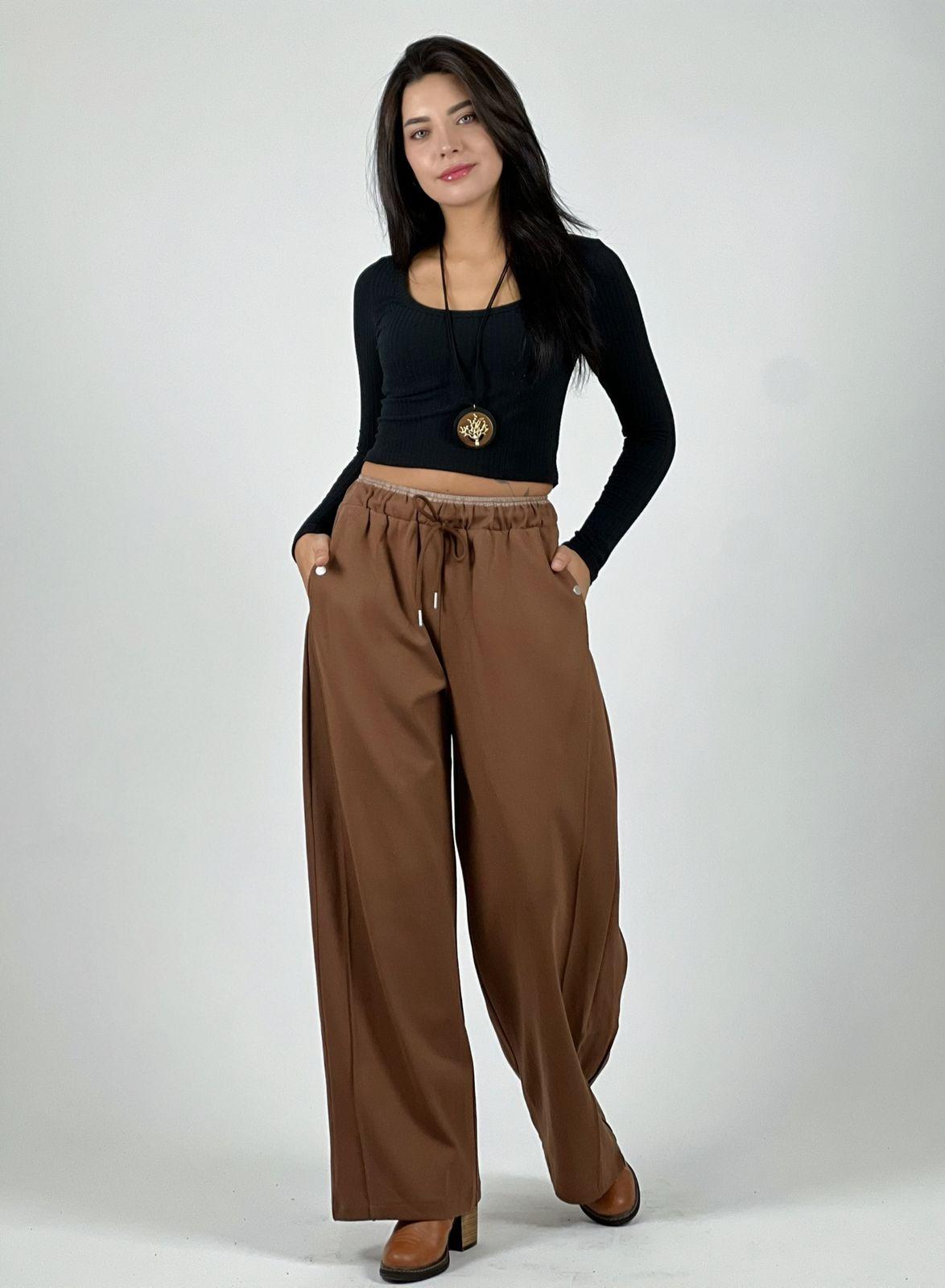 Pantalón de Algodón Doble Pretina