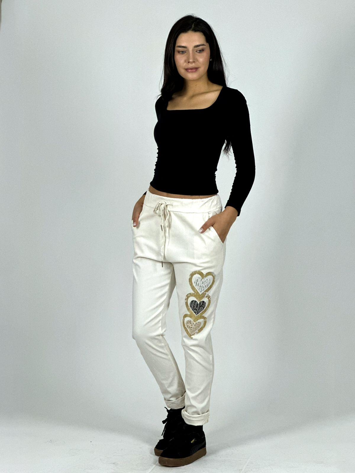 Jogger Italiano Estampado Triple Corazón