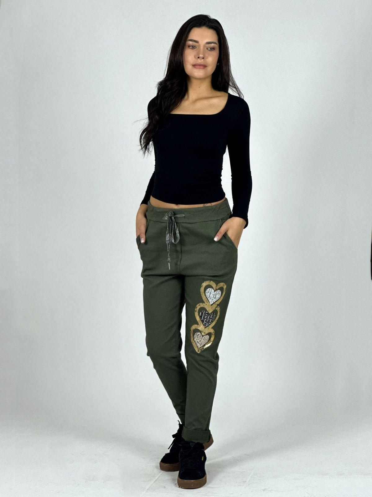 Jogger Italiano Estampado Triple Corazón