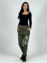 Jogger Italiano Estampado Triple Corazón