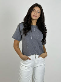 Polera Algodón con Tachas