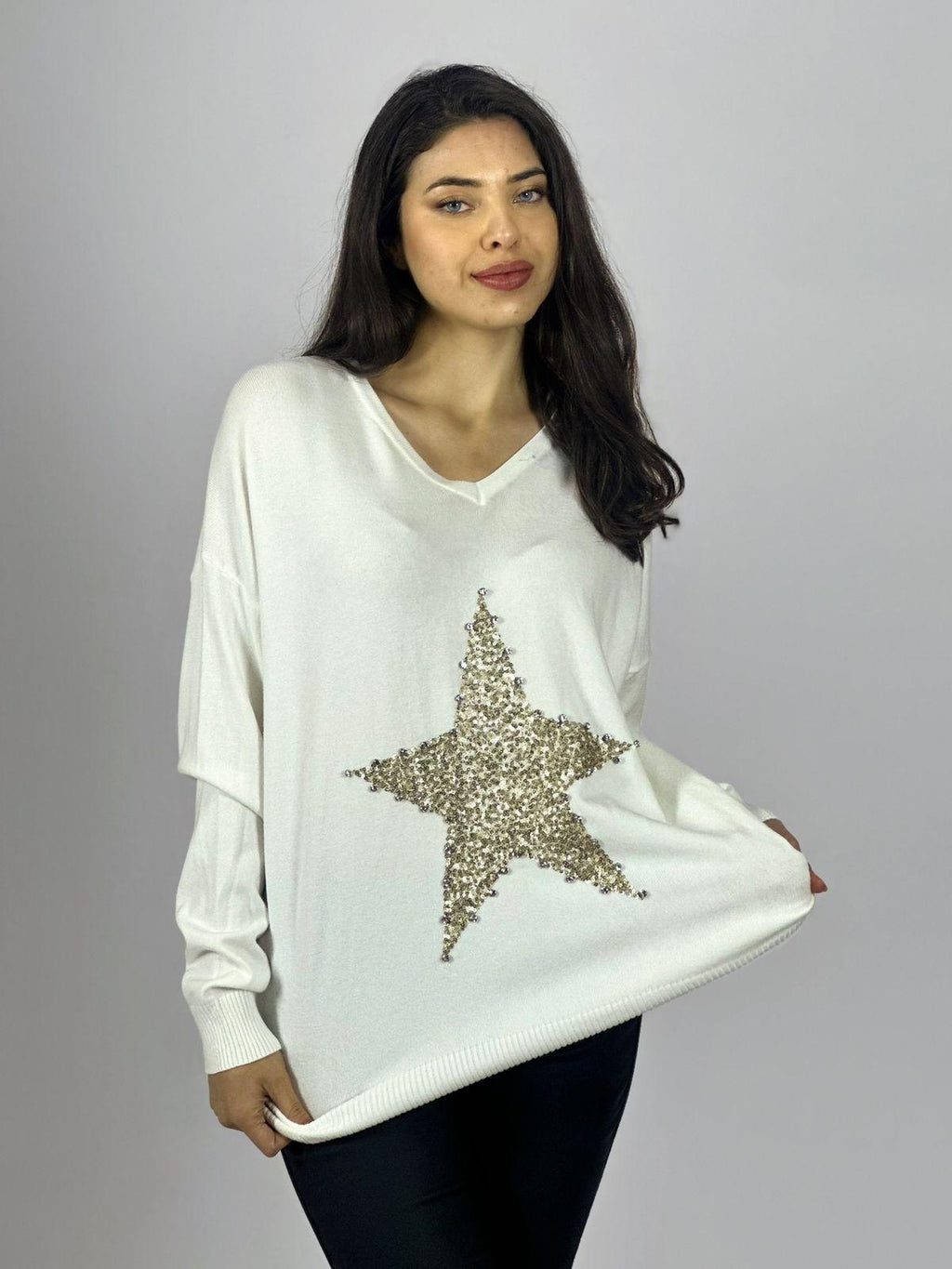 Sweater Spandex Estrella Brillos