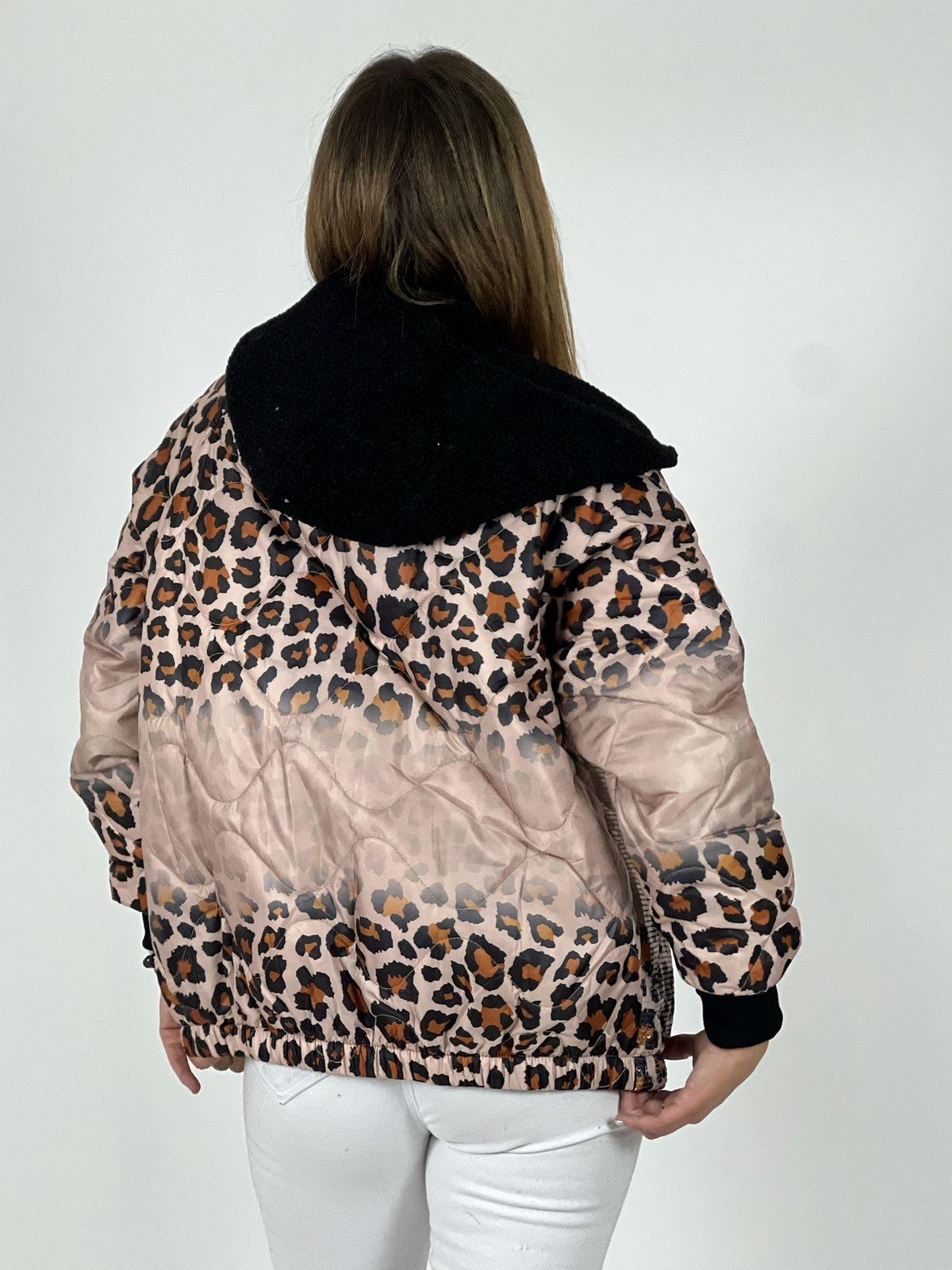 Parka con Lentejuelas Print