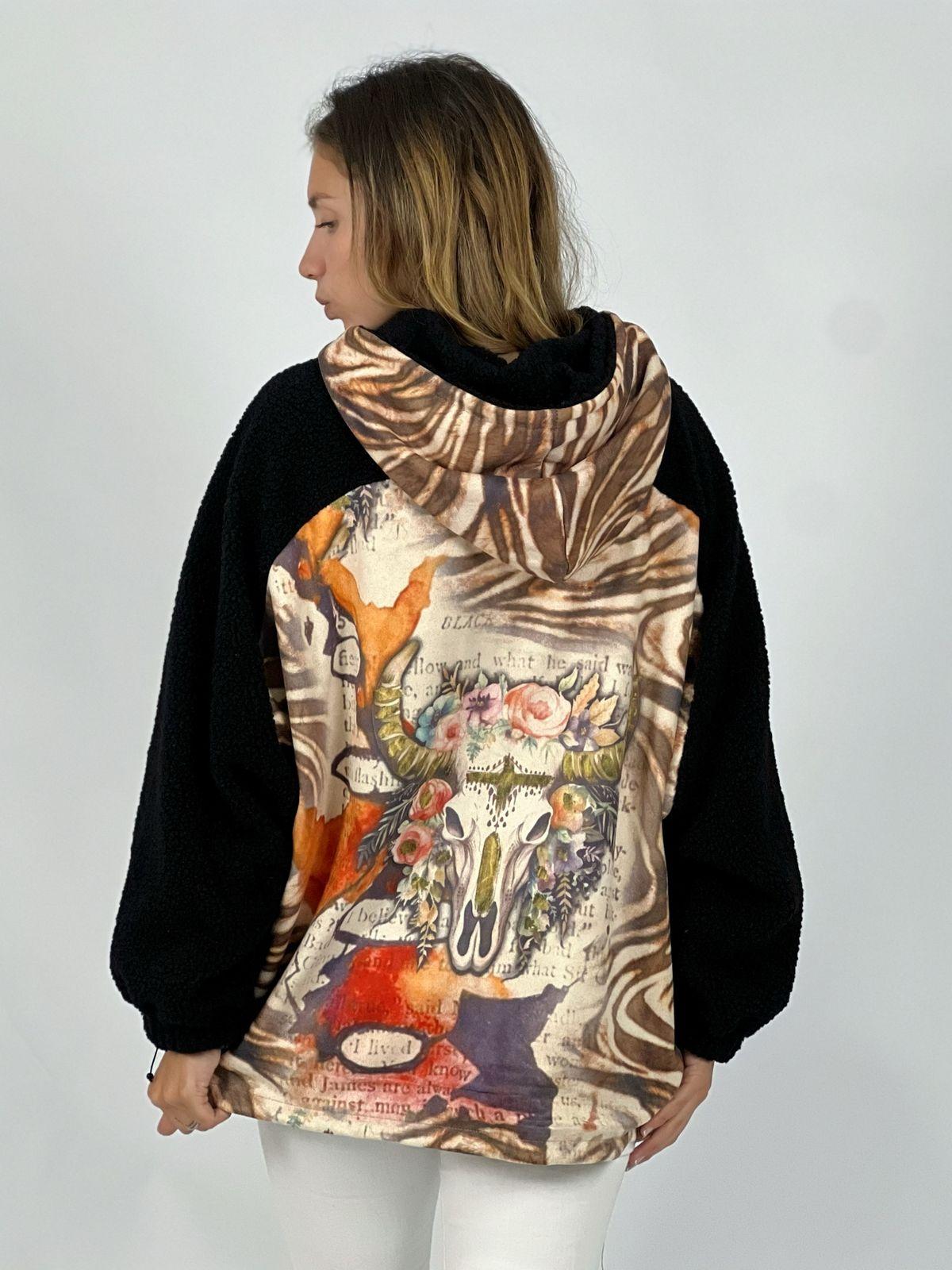 Abrigo Chiporro estampado Cebra