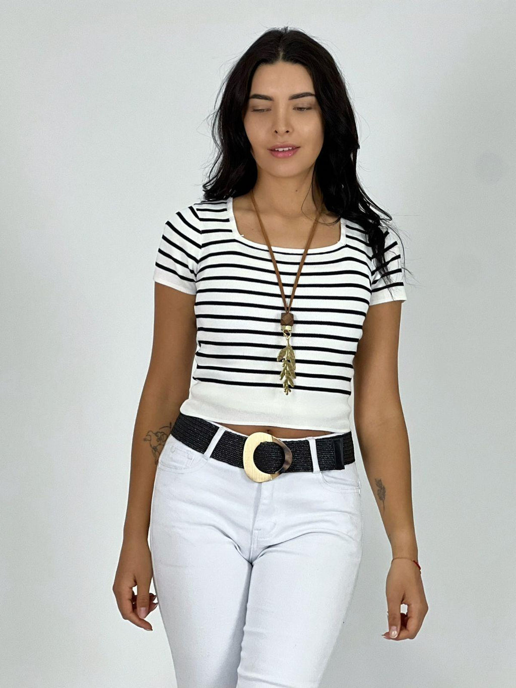 Polera Top de Líneas