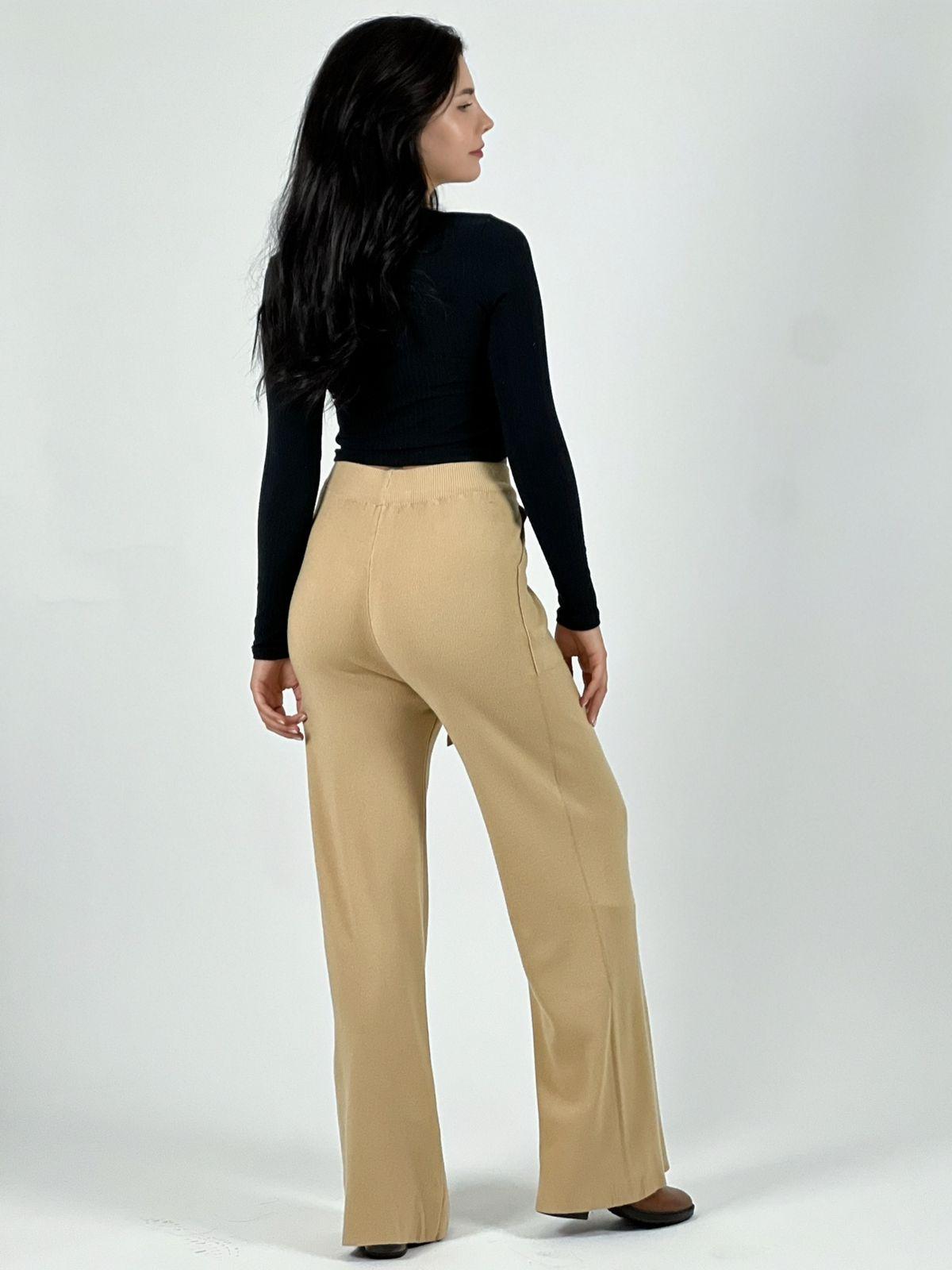 Pantalón De Lana con Bolsillos