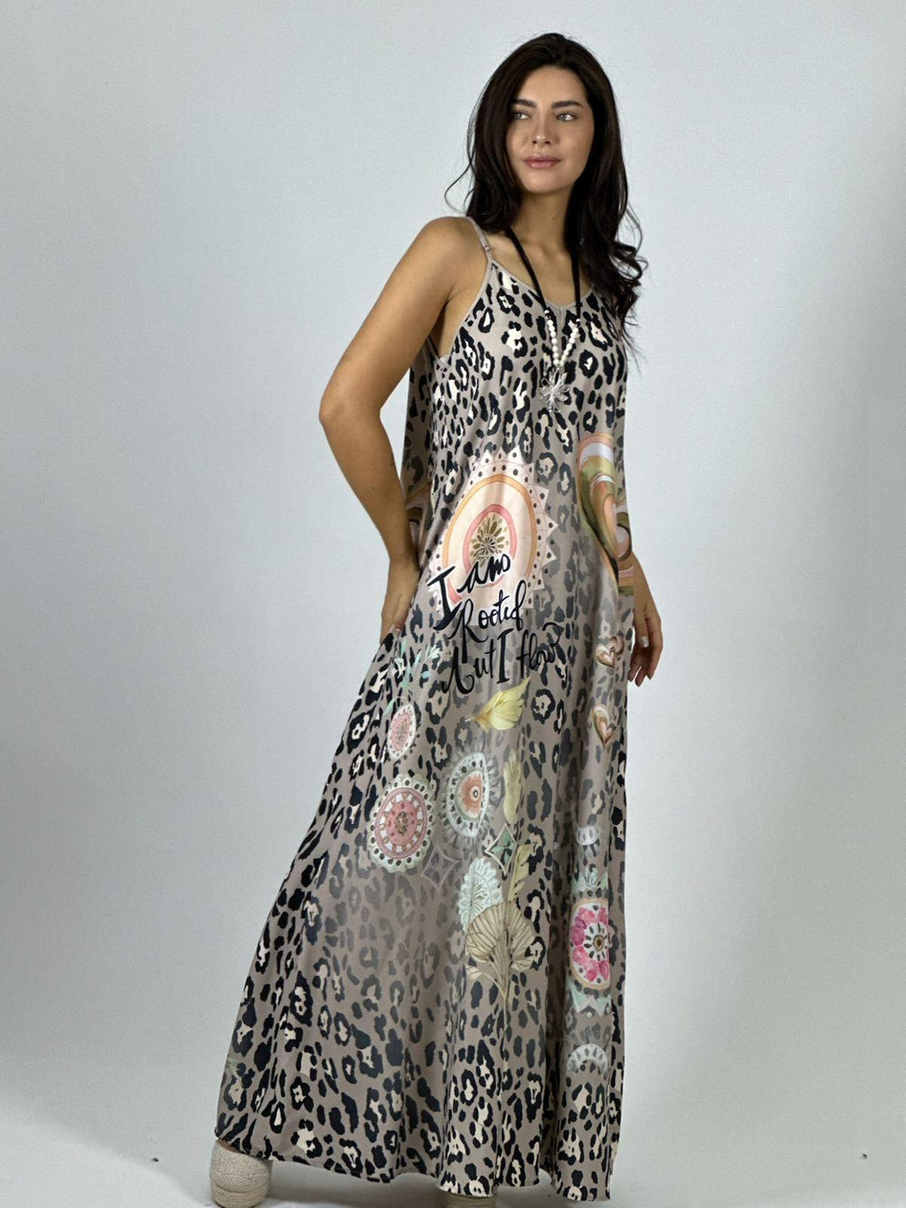 Vestido Viscosa Print con Corazón