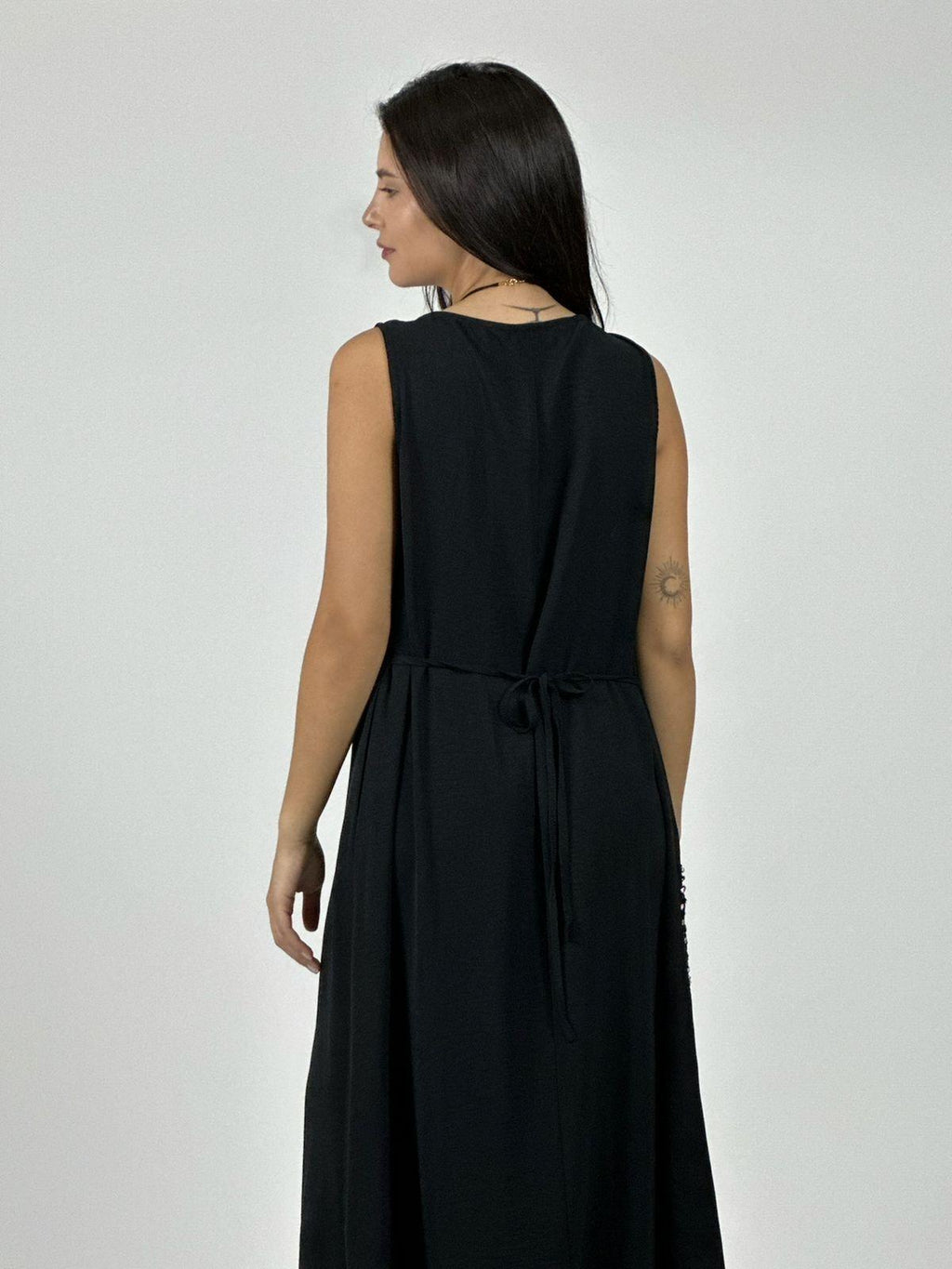 Vestido Crepé  Estrella Brillante