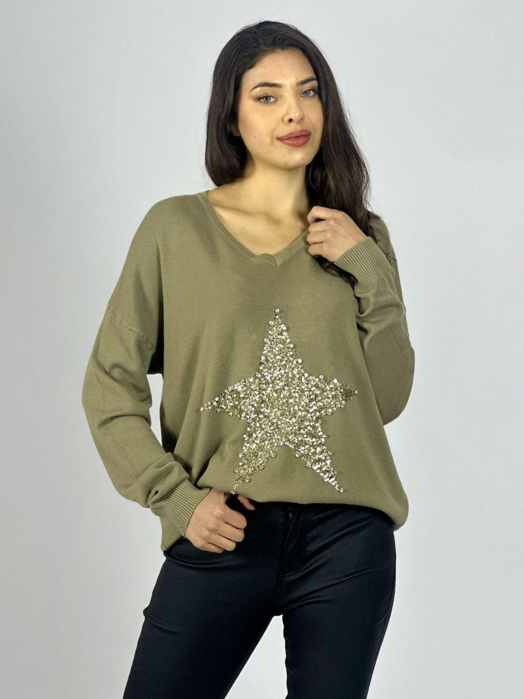 Sweater Spandex Estrella Brillos