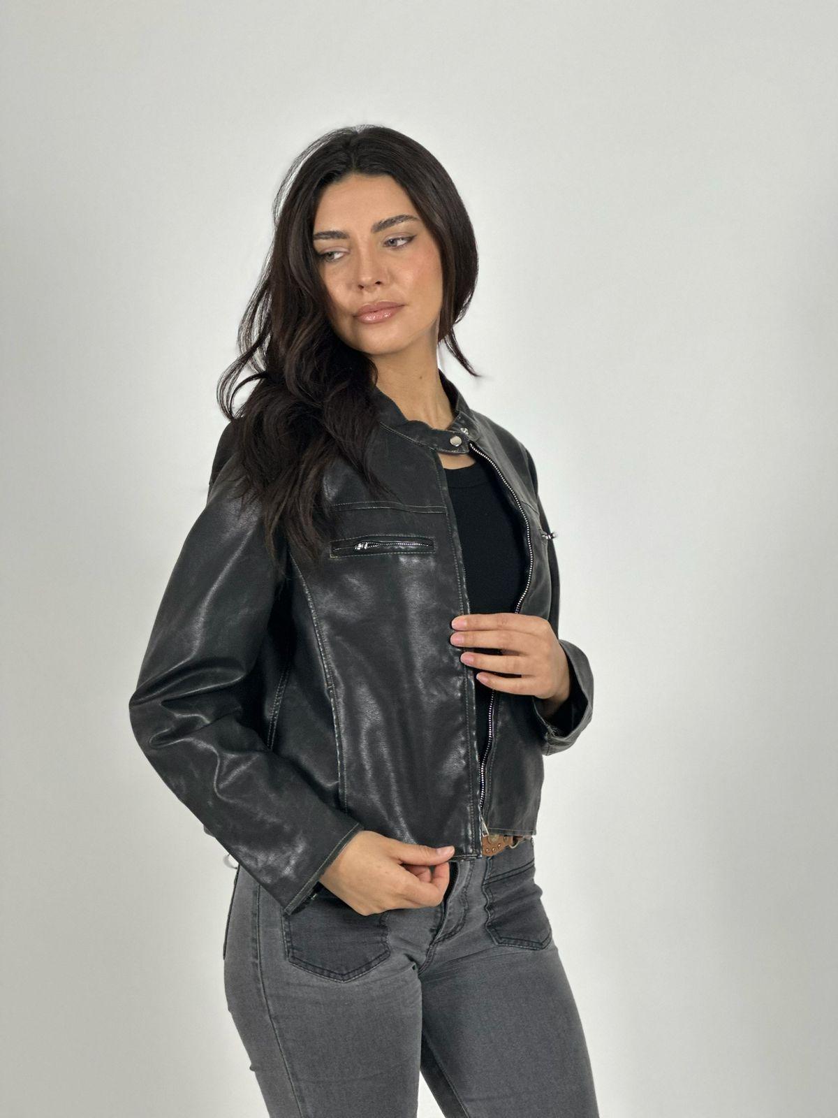 Chaqueta Biker Ecocuero