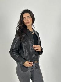 Chaqueta Biker Ecocuero