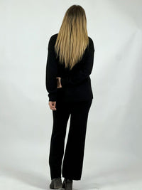 Conjunto Lana Cuello Alto Trenzado Delantero