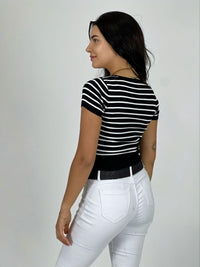 Polera Top de Líneas