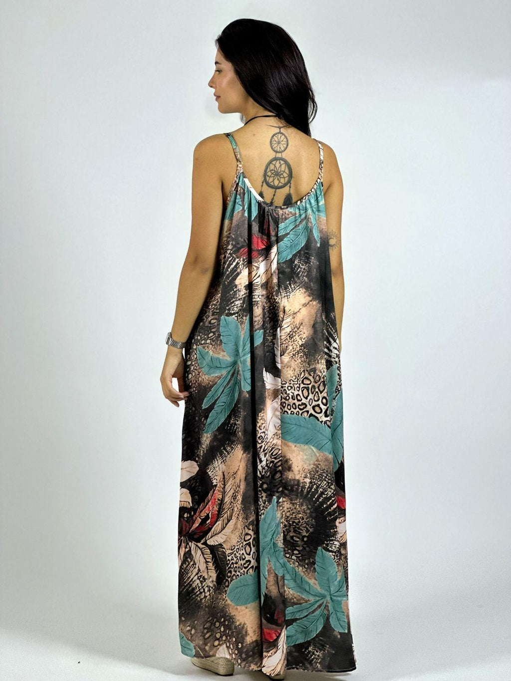 Vestido Estampado Hojas