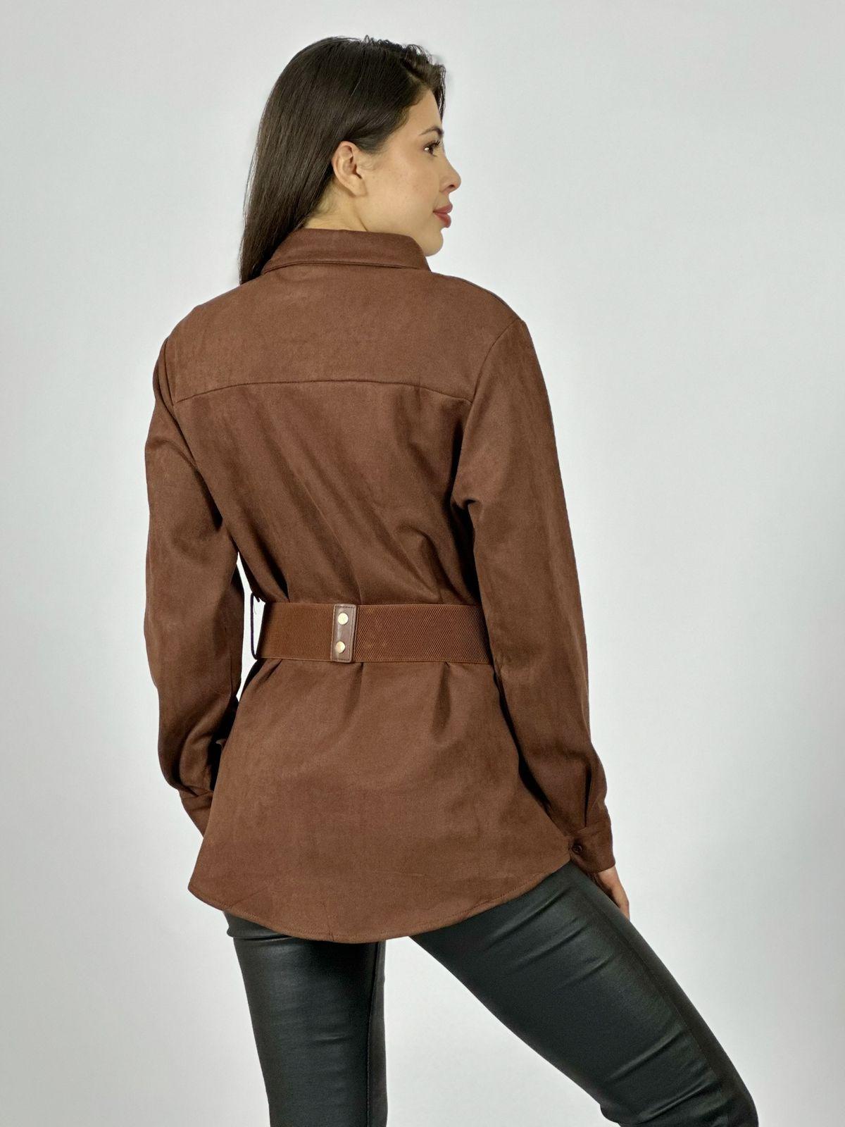 Sobre Camisa Gamuza con Cinturón Boho