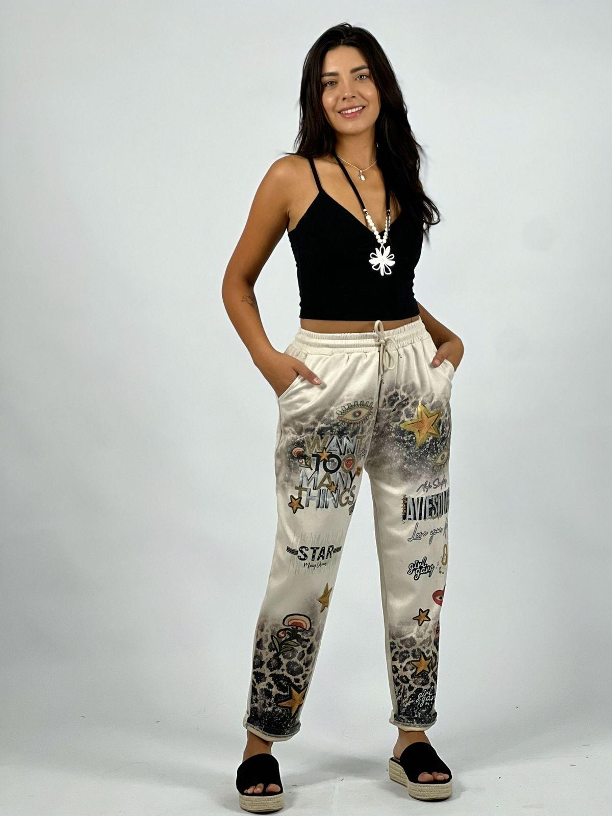 Jogger Gamuza Diseño Estrellas