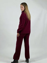 Conjunto Lana Cuello Alto Trenzado Delantero