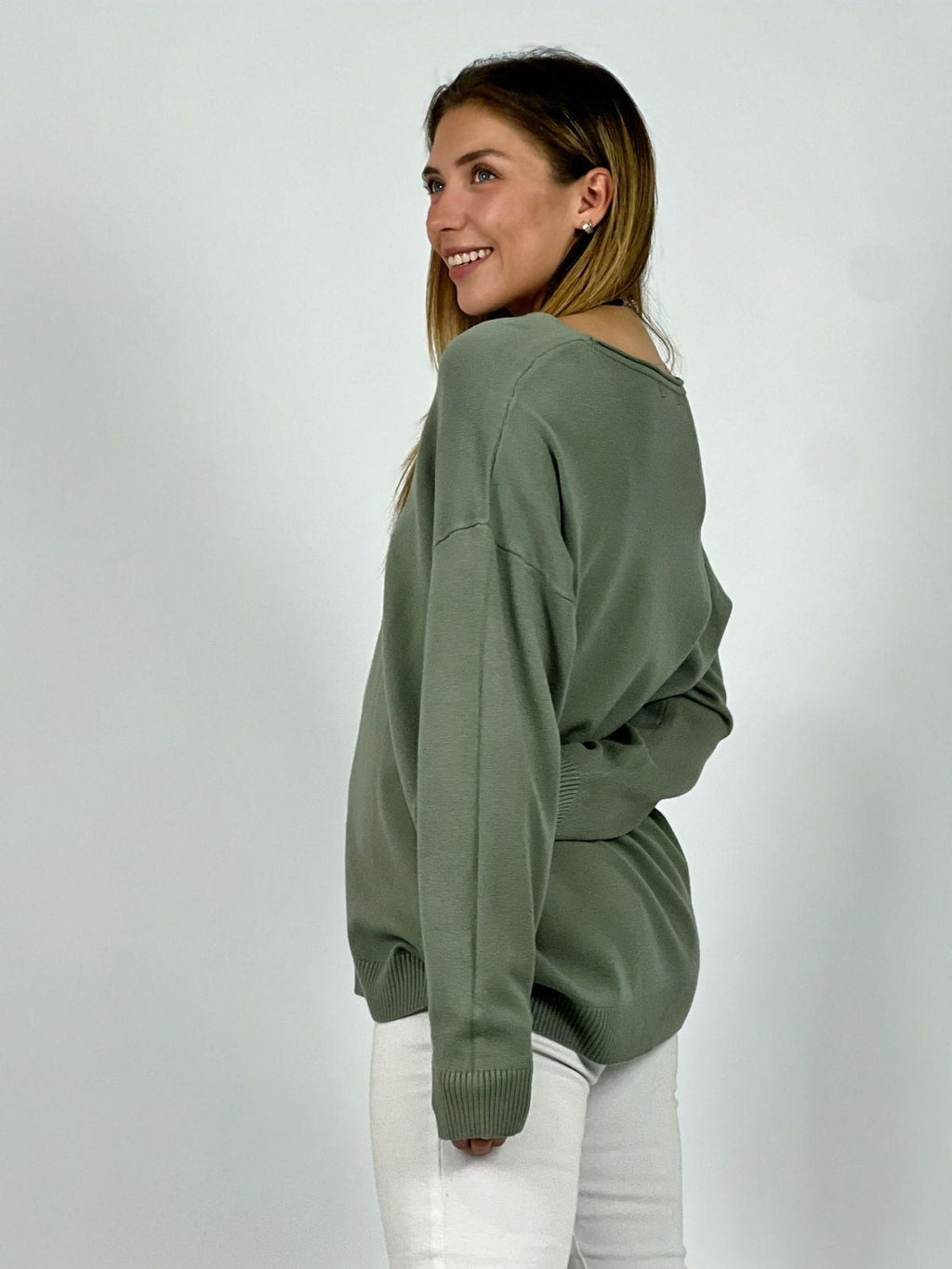 Sweater Corazón Lentejuelas Doradas