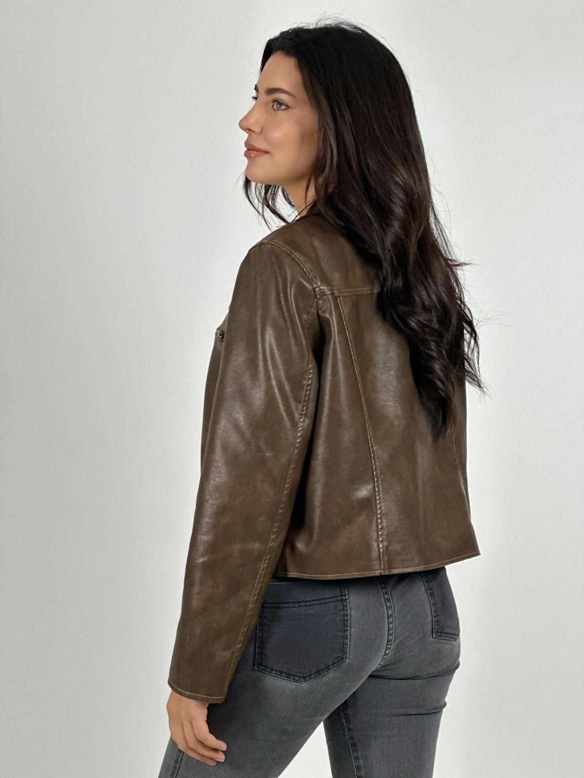Chaqueta Biker Ecocuero