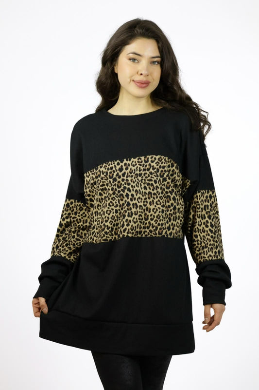 Polerón Franja Print