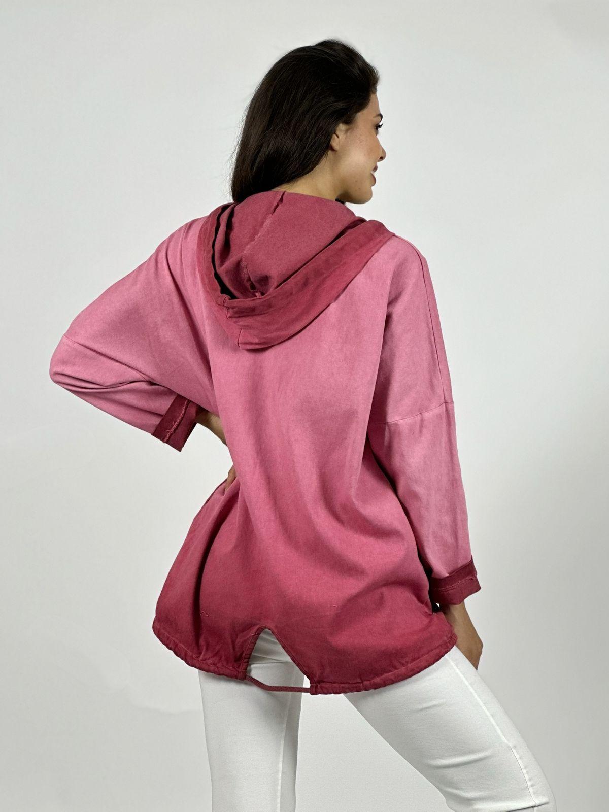 Polerón Algodón Con Cierre y Letras