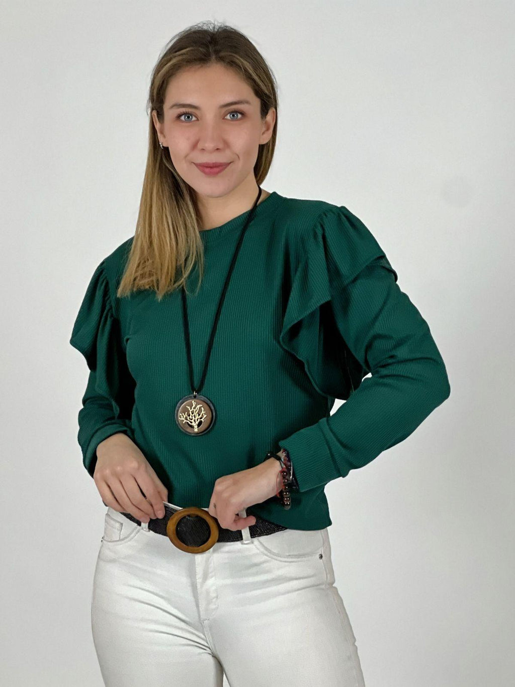 Polera Monserrat Faroleo en Hombros