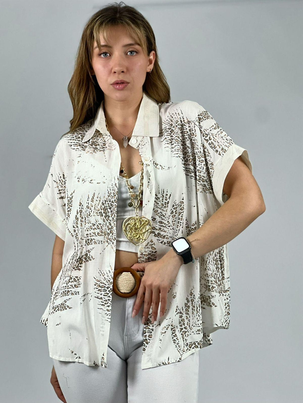 Blusa Lino Estampados print