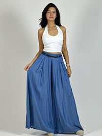 Palazzo Satinado con Cinturón