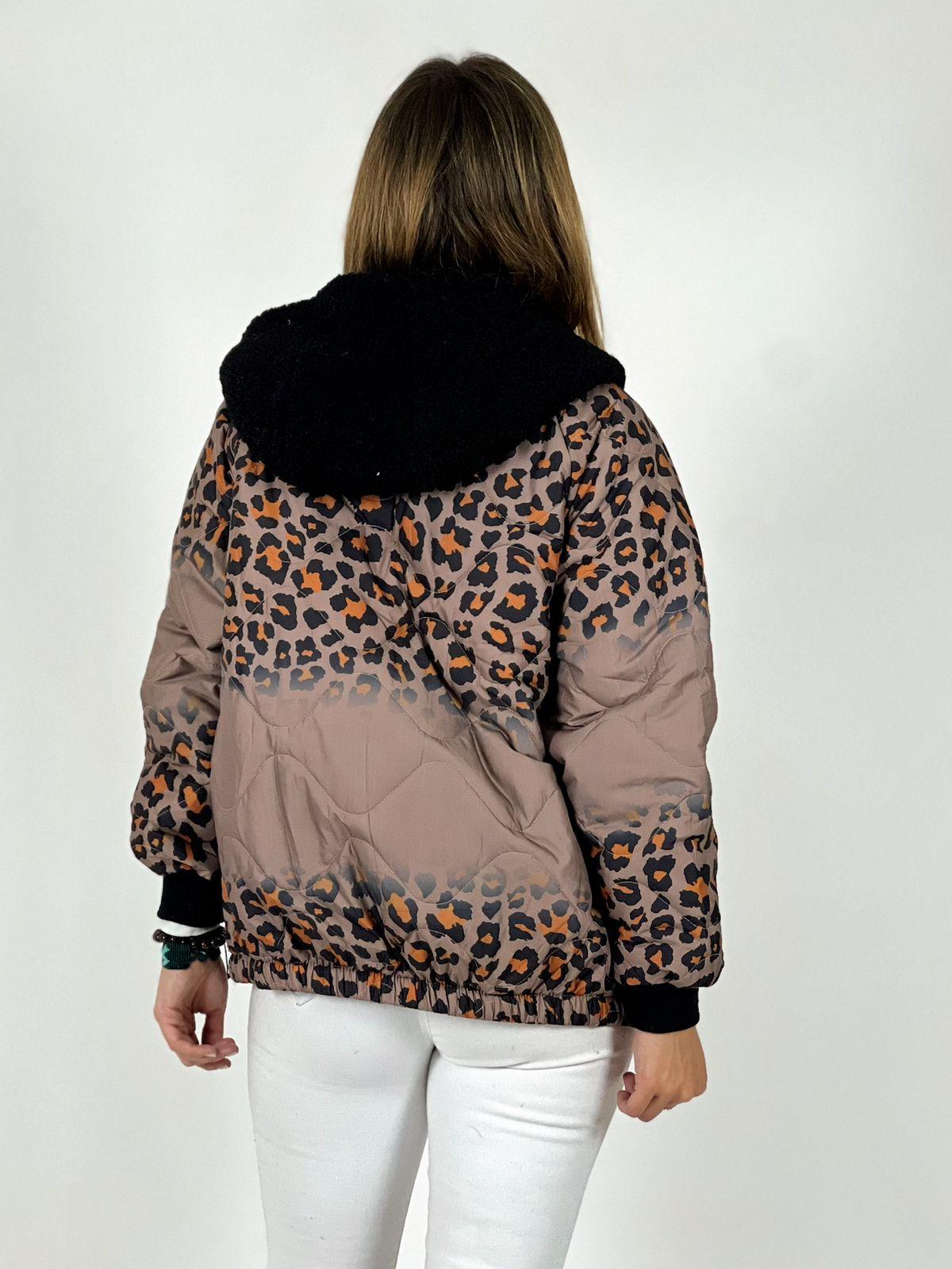 Parka con Lentejuelas Print