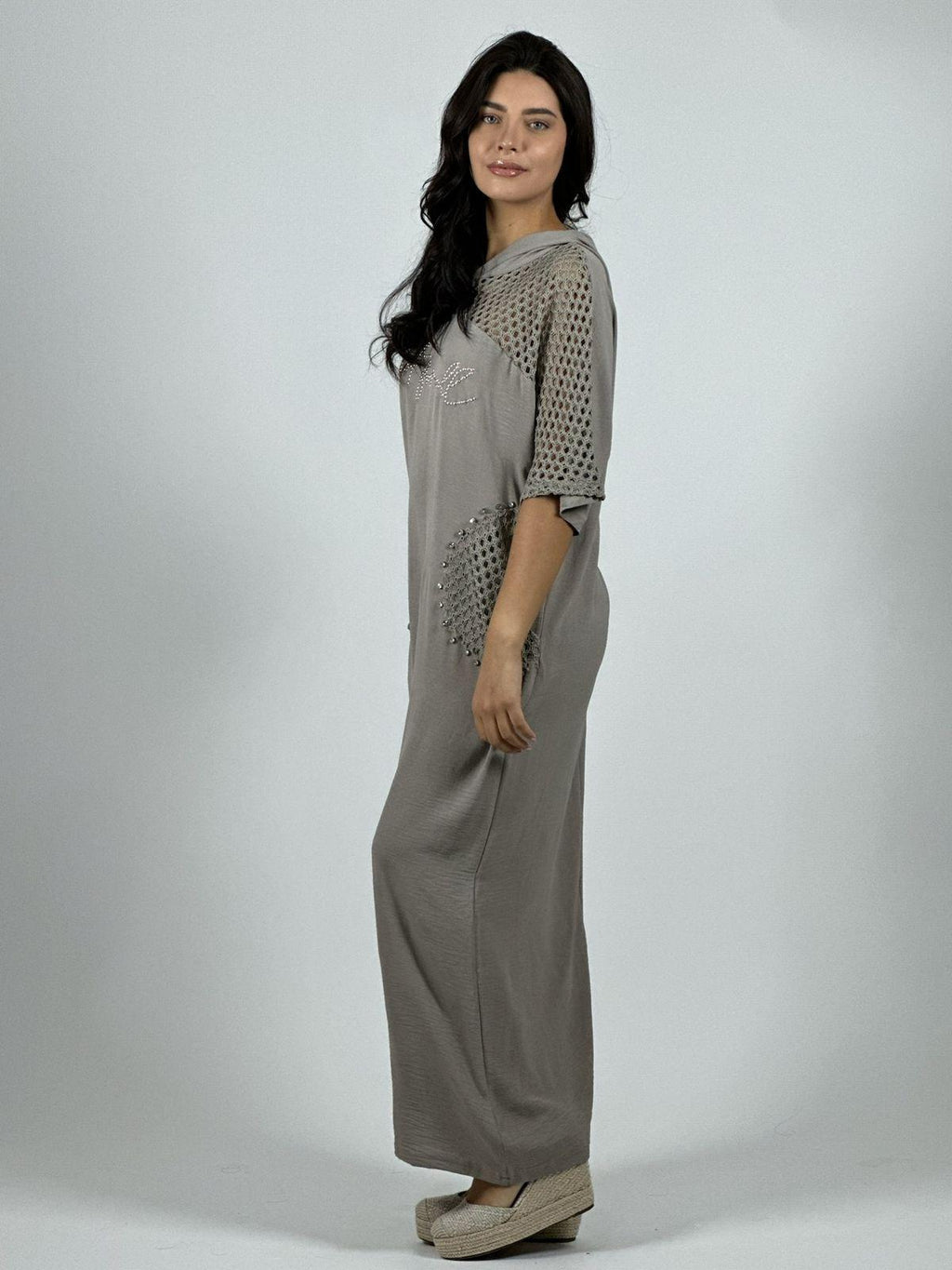 Vestido Lino Largo Holgado