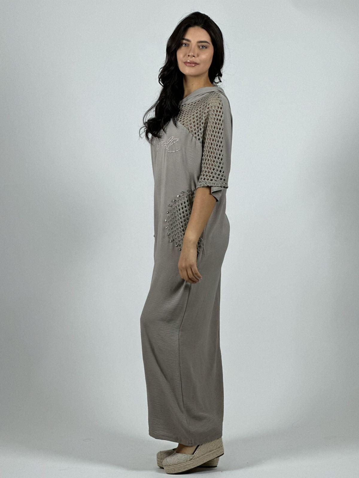 Vestido Lino Largo Holgado