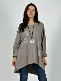 Polerón Italiano Cintas Con Relieve Brillantes