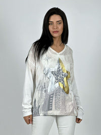 Sweater Hilo Estrella Brillante Print